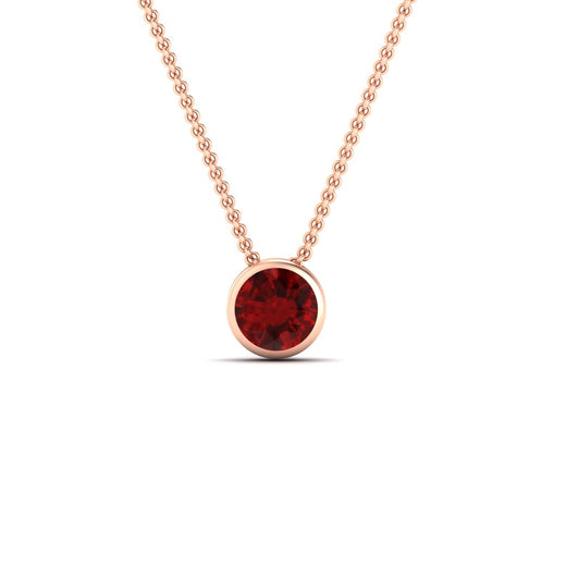 Round Bezel Solitaire Diamond 1.50 Carat Pendant
