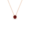 Thumbnail 75 - round-bezel-solitaire-ruby-half-carat-pendant-in-rose-gold-FD-PD10538ROGRUDRANGLE1-NL-0.50CT-RG