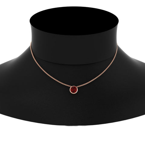 round-bezel-solitaire-ruby-half-carat-pendant-in-rose-gold-FD-PD10538ROGRUDRNECK-NL-0.50CT-RG
