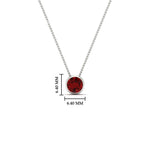 Load image into Gallery viewer, Round Bezel Solitaire Half Carat Pendant
