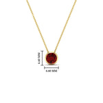Load image into Gallery viewer, Round Bezel Solitaire Half Carat Pendant
