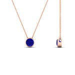 Load image into Gallery viewer, Round Bezel Solitaire Half Carat Pendant
