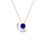Load image into Gallery viewer, Round Bezel Solitaire Half Carat Pendant
