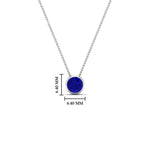 Load image into Gallery viewer, Round Bezel Solitaire Half Carat Pendant
