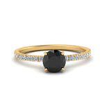 Load image into Gallery viewer, round-black-diamond-and-halo-engagement-ring-in-yellow-gold-FD9168RORGBLACK-NL-YG-GS.jpg