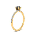 Load image into Gallery viewer, round-black-diamond-and-halo-engagement-ring-in-yellow-gold-FD9168RORGBLACK-NL-YG-GS.jpg