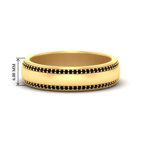 Beveled Edge Matte Eternity Mens Engagement Ring