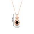 Thumbnail 78 - round-black-diamond-solitaire-infinity-knot-pendant-in-rose-gold