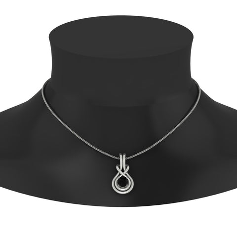 round-black-diamond-solitaire-infinity-knot-pendant-in-white-gold
