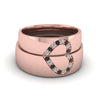 Load image into Gallery viewer, round-black-diamond-wedding-band-with-white-diamond-in-14K-rose-gold-FD1144BGBLACK-NL-RG.jpg