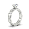 Load image into Gallery viewer, round-brilliant-solitaire-ring-with-pave-diamond-and-plain-band-set-in-white-gold-fdsr11737angle2-nl-wg.jpg?v=1775815897