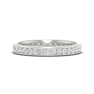 Round Channel Set Eternity Band