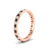 Load image into Gallery viewer, round-channel-set-eternity-band-with-black-diamond-in-rose-gold-fdewb158gblackangle2-nl-rg