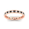 Load image into Gallery viewer, round-channel-set-eternity-band-with-black-diamond-in-rose-gold-fdewb158gblackangle5-nl-rg