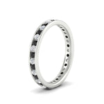 Load image into Gallery viewer, round-channel-set-eternity-band-with-black-diamond-in-white-gold-fdewb158gblackangle2-nl-wg
