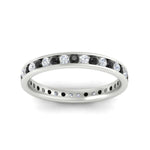 Load image into Gallery viewer, round-channel-set-eternity-band-with-black-diamond-in-white-gold-fdewb158gblackangle5-nl-wg
