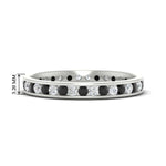 Load image into Gallery viewer, round-channel-set-eternity-band-with-black-diamond-in-white-gold-fdewb158gblacksleep-nl-wg-hw
