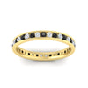 Load image into Gallery viewer, round-channel-set-eternity-band-with-black-diamond-in-yellow-gold-fdewb158gblackangle5-nl-yg