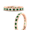 Load image into Gallery viewer, round-channel-set-eternity-band-with-emerald-in-rose-gold-fdewb158gemgrangle3-nl-rg