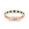 Load image into Gallery viewer, round-channel-set-eternity-band-with-emerald-in-rose-gold-fdewb158gemgrangle5-nl-rg