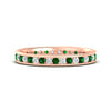 Load image into Gallery viewer, round-channel-set-eternity-band-with-emerald-in-rose-gold-fdewb158gemgrsleep-nl-rg