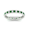 Load image into Gallery viewer, round-channel-set-eternity-band-with-emerald-in-white-gold-fdewb158gemgrangle5-nl-wg