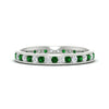 Load image into Gallery viewer, round-channel-set-eternity-band-with-emerald-in-white-gold-fdewb158gemgrsleep-nl-wg
