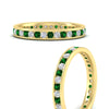 Load image into Gallery viewer, round-channel-set-eternity-band-with-emerald-in-yellow-gold-fdewb158gemgrangle3-nl-yg