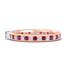 Load image into Gallery viewer, round-channel-set-eternity-band-with-pink-sapphire-in-rose-gold-fdewb158gsadrpisleep-nl-rg-hw