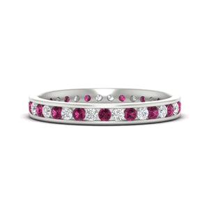 Round Channel Set Eternity Band