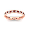 Load image into Gallery viewer, round-channel-set-eternity-band-with-ruby-in-rose-gold-fdewb158grudrangle5-nl-rg