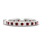 Load image into Gallery viewer, round-channel-set-eternity-band-with-ruby-in-white-gold-fdewb158grudrsleep-nl-wg-hw
