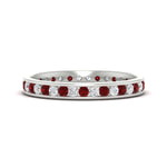 Load image into Gallery viewer, round-channel-set-eternity-band-with-ruby-in-white-gold-fdewb158grudrsleep-nl-wg
