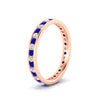 Load image into Gallery viewer, round-channel-set-eternity-band-with-sapphire-in-rose-gold-fdewb158gsablangle2-nl-rg