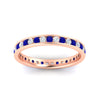 Load image into Gallery viewer, round-channel-set-eternity-band-with-sapphire-in-rose-gold-fdewb158gsablangle5-nl-rg
