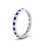 Load image into Gallery viewer, round-channel-set-eternity-band-with-sapphire-in-white-gold-fdewb158gsablangle2-nl-wg
