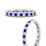 Load image into Gallery viewer, round-channel-set-eternity-band-with-sapphire-in-white-gold-fdewb158gsablangle3-nl-wg
