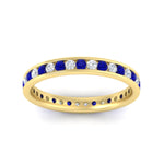 Load image into Gallery viewer, round-channel-set-eternity-band-with-sapphire-in-yellow-gold-fdewb158gsablangle5-nl-yg
