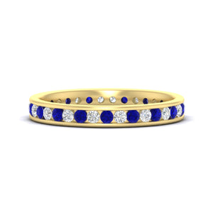 Round Channel Set Eternity Band