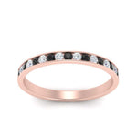 Load image into Gallery viewer, round-channel-stacking-band-with-black-diamond-in-rose-gold-FD122981BGBLACKANGLE3-NL-RG.jpg
