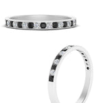 Load image into Gallery viewer, round-channel-stacking-band-with-black-diamond-in-white-gold-FD122981BGBLACKANGLE3-NL-WG.jpg
