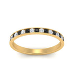 Load image into Gallery viewer, round-channel-stacking-band-with-black-diamond-in-yellow-gold-FD122981BGBLACKANGLE3-NL-YG.jpg
