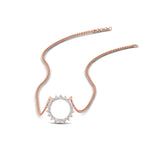 Load image into Gallery viewer, round-circle-diamond-pendant-necklace-in-rose-gold-FDPD11271-0.25CT_20-NL-RG