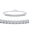 Load image into Gallery viewer, dazzling-round-cluster-tennis-bracelet