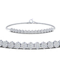 Thumbnail 2 - dazzling-round-cluster-tennis-bracelet