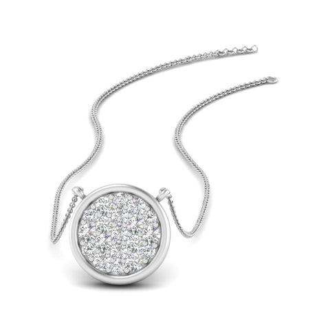 Round+Cluster+Disc+Bezel+Set+Diamond+Pendant+In+White+Gold-FDPD10841