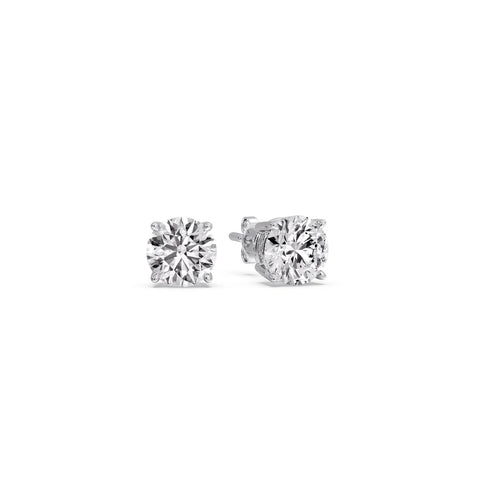 Solitaire Round Duo – 0.50 CT Lab Diamond Matching Stud Earrings & 1.00 CT Pendant (1.50 Ctw | F-G / VS1)