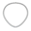 Load image into Gallery viewer, round-cut-13-carat-tennis-diamond-necklace-in-FDNK11334-(0.10CT)ANGLE1-NL-WG