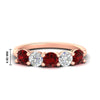 Load image into Gallery viewer, round-cut-2-carat-5-stone-diamond-and-ruby-wedding-ring-in-rose-gold-FDENS141ROBGRUDR-2.00CT-NL-RG-HW