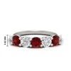 Load image into Gallery viewer, round-cut-2-carat-5-stone-diamond-and-ruby-wedding-ring-in-white-gold-FDENS141ROBGRUDR-2.00CT-NL-WG-HW